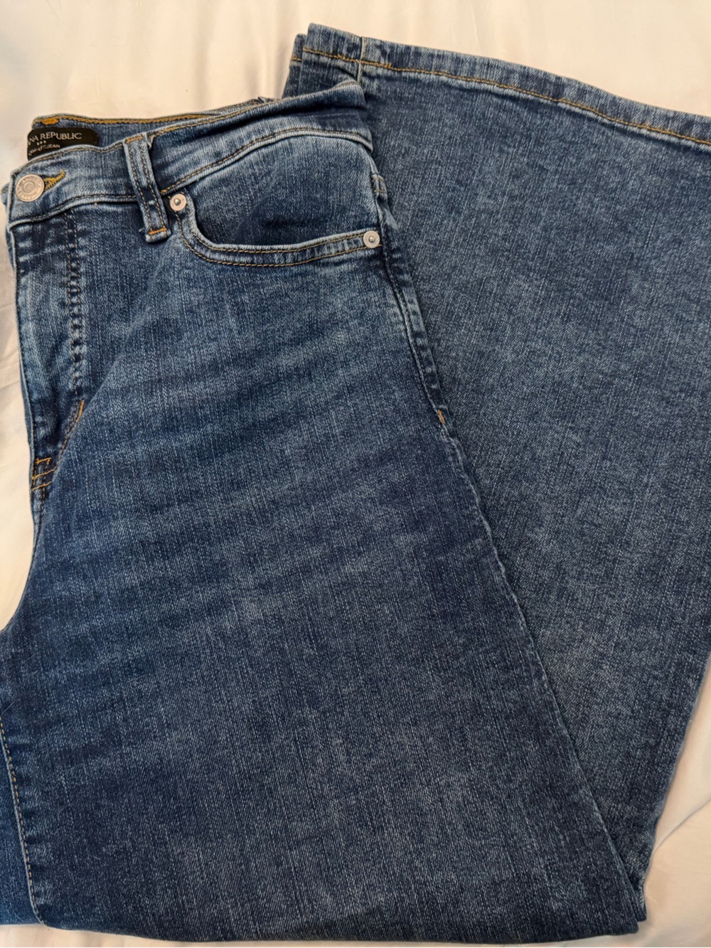 Banana Republic Medium Blue Wide-Leg Jeans